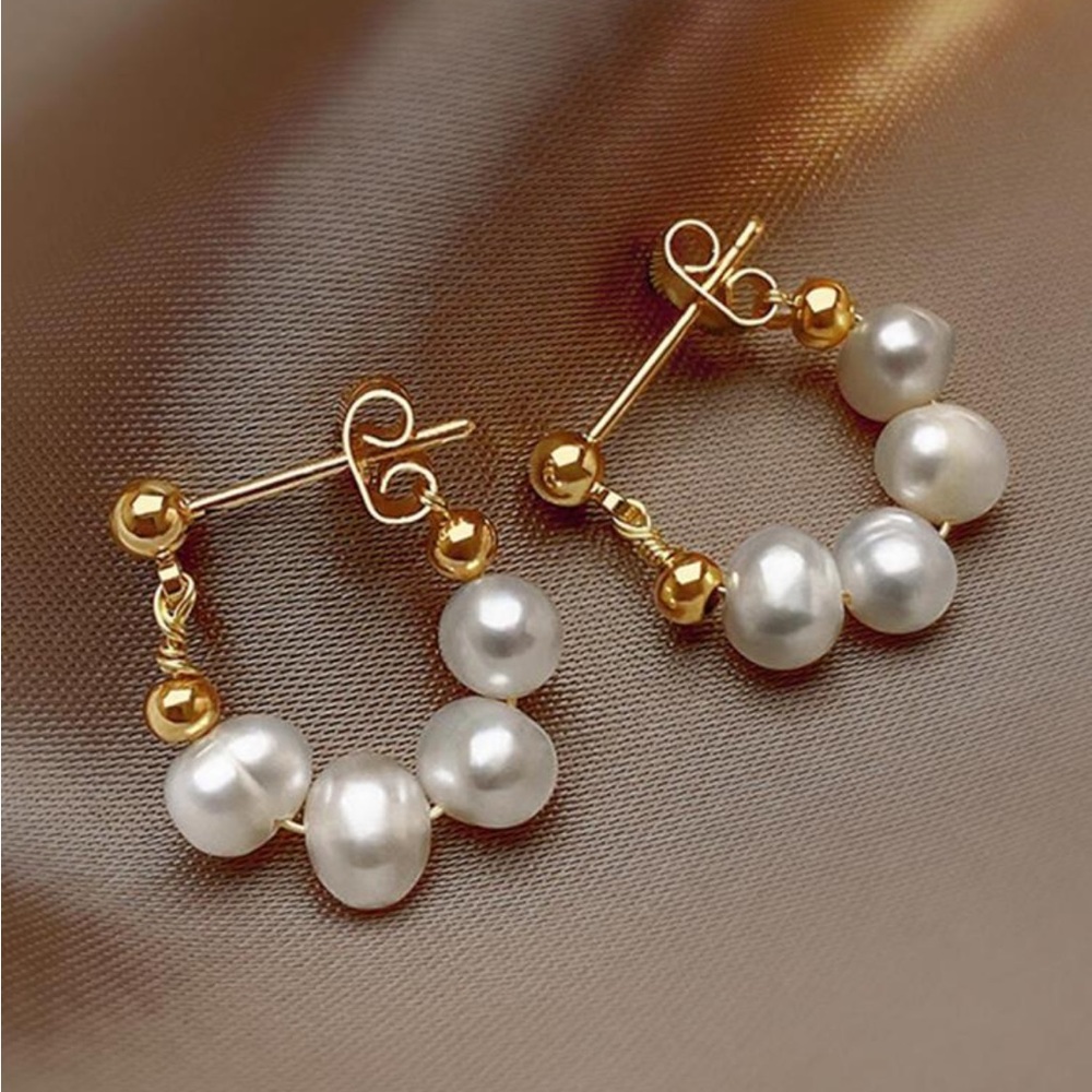 ❗️Last one ❗️❗️Beautiful minimalist earrings - Picture 3 of 4